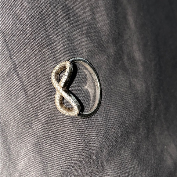 Sterling silver crystal ring - Picture 1 of 2